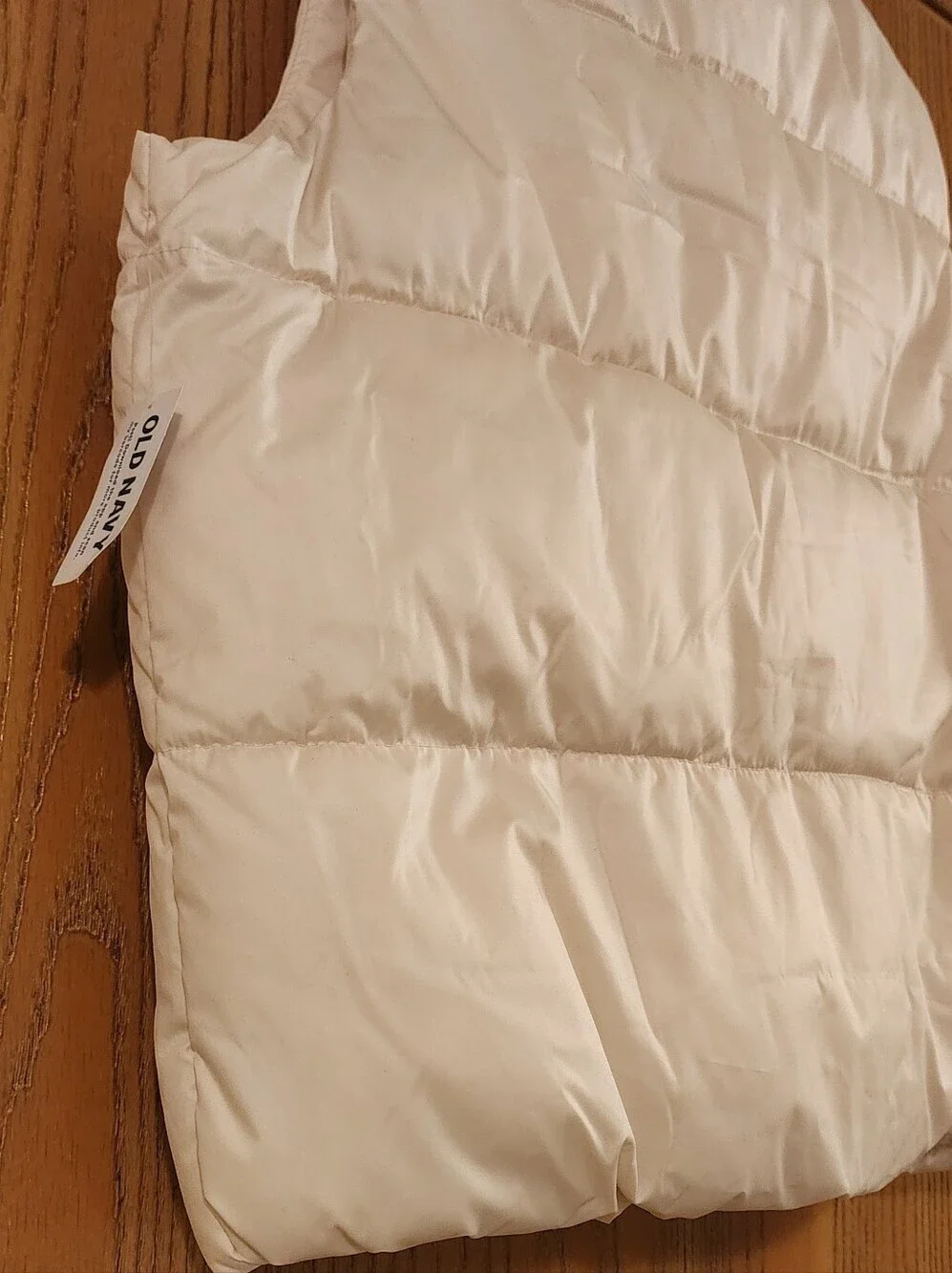 Old Navy Off White Water-Resistant Puffer Vest Girls Size XXL Plus (NWT)